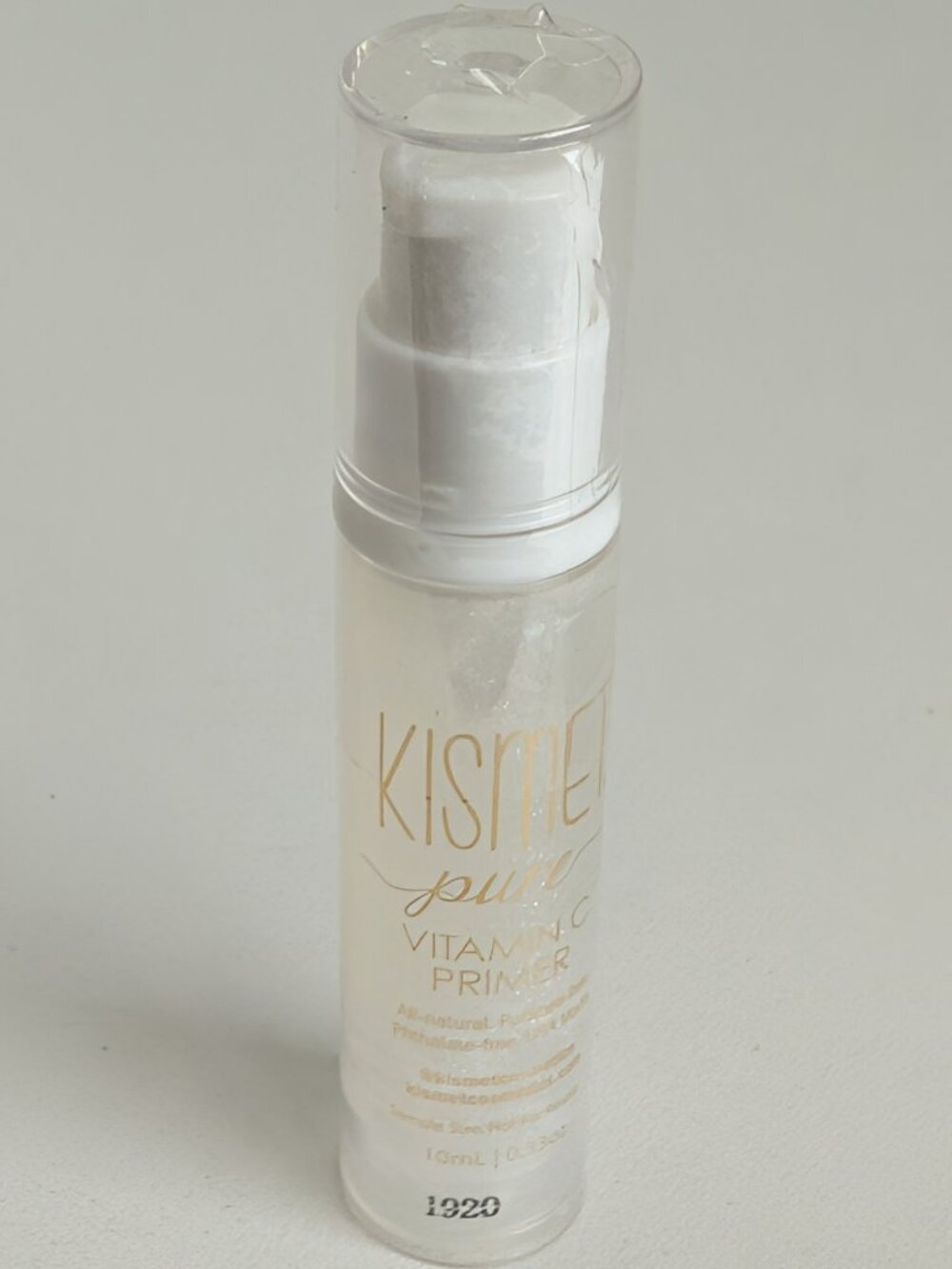 Kismet Cosmetics Pure Vitamin Primer 10ml/.33oz Travel Size SEALED